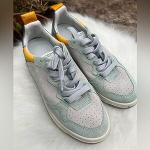 0ncept Phoenix Suede Sneaker, NEW! Soft Green + Grey, Size 6.5, Comfy, Travel